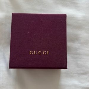 Authentic Gucci Eggplant Jewelry Box (empty), great for storing jewelry!